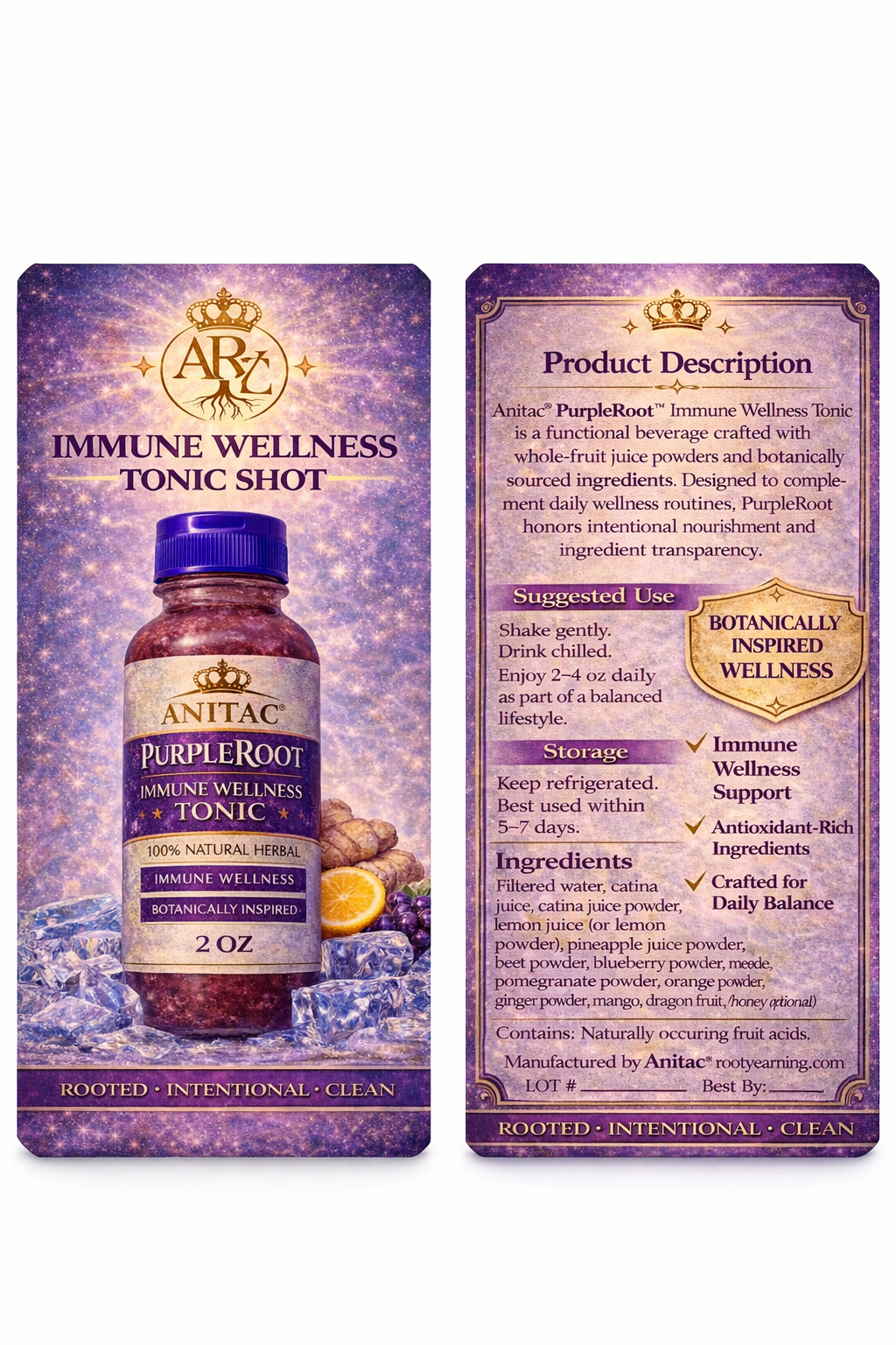 Anitac PurpleRoot Wellness Juice 2oz