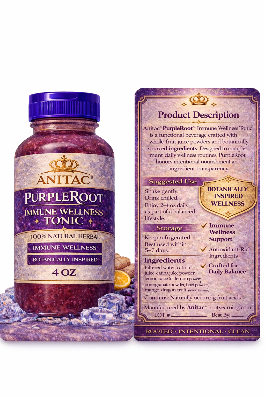 Anitac PurpleRoot Wellness Juice 4oz