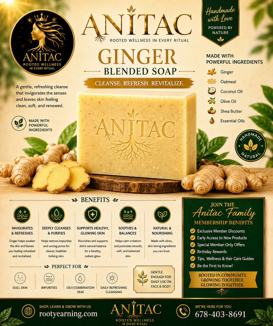 ANITAC Ginger Soap